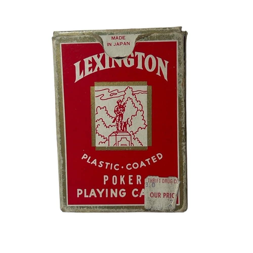 Lexington plastic coated poker playing cards